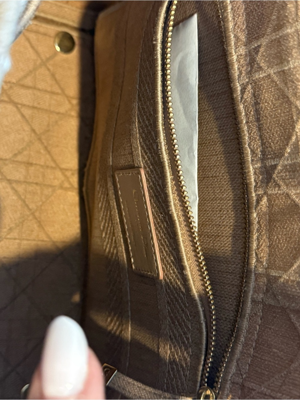 Dior Lady Dior Tote in Dusty Pink with Gold Hardware - Picture 10 of 15